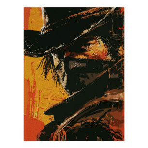 Póster Forajido Místico: Feroz Mirada Occidental