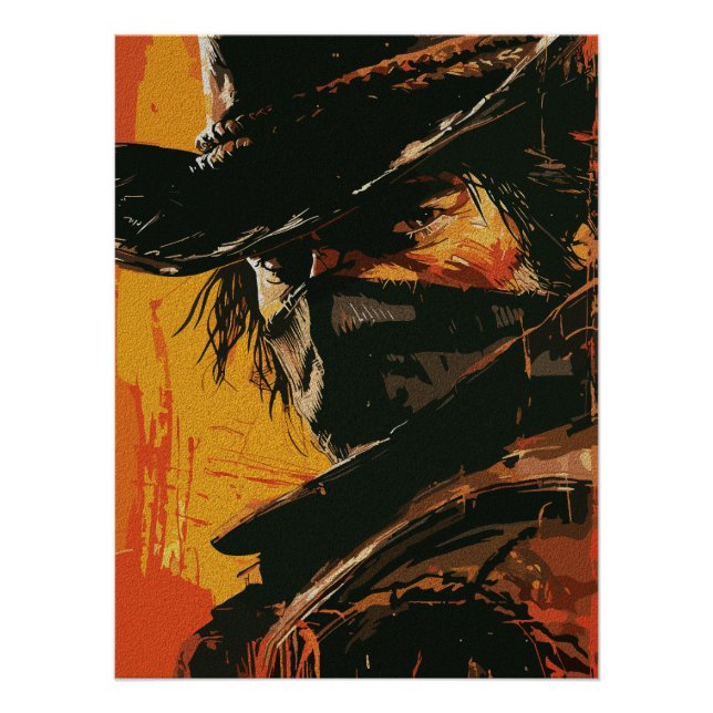 Póster Forajido Místico: Feroz Mirada Occidental (Anverso)