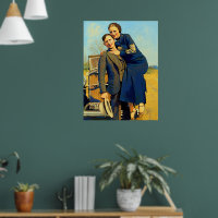 Forajidos Bonnie & Clyde The Barrow Pintura Falsa
