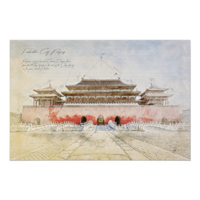 Póster Forbidden City Beijing (Anverso)