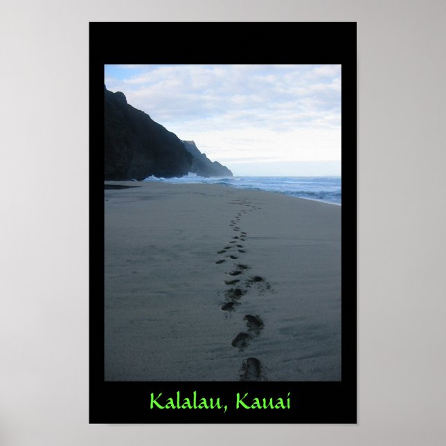 Póster Forbidden Footsteps in Kalalau (Frente)