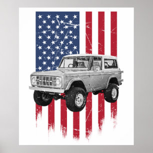 Póster Ford Bronco clásico