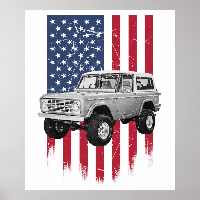 Póster Ford Bronco clásico (Frente)