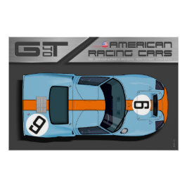 Póster Ford GT40 No.9
