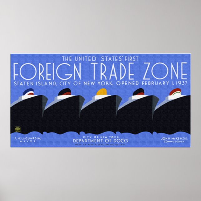 Póster Foreign Trade Zone Poster (Frente)