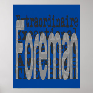 Póster Foreman Extraordinaire