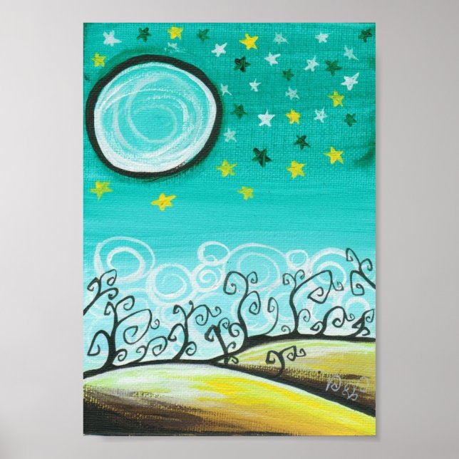 Póster Forest at Night (Frente)