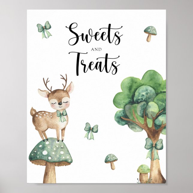 Póster Forest Deer - dulces y golosinas poster (Frente)