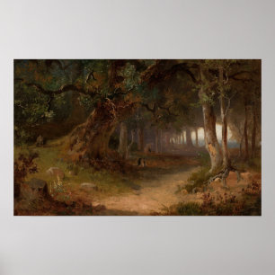 Póster Forest Edge - Józef Szermentowski