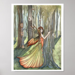 Póster Forest Enchantment Fairy Poster Print