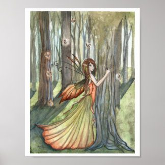 Póster Forest Enchantment Fairy Poster Print