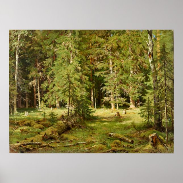 Póster Forest Ivan Shishkin (Frente)