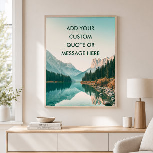 Póster Forest Lake - Crea tu propia motivación 