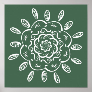 Póster Forest Mandala