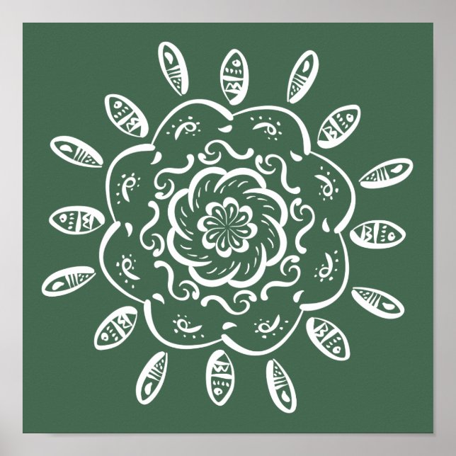 Póster Forest Mandala (Frente)