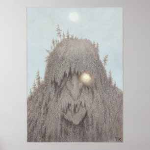 Póster Forest Troll Theodor Kittelsen