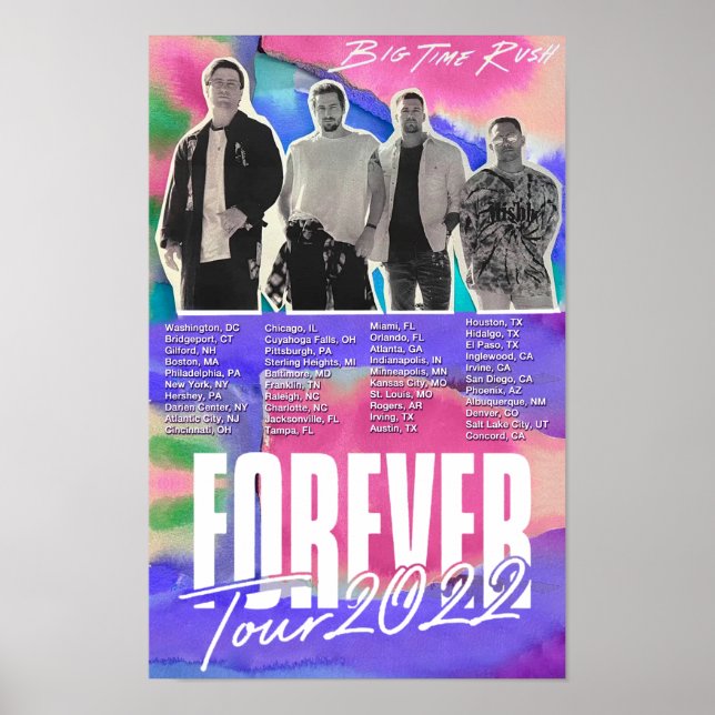 Póster Forever Tour 2022 (opción 2) (Frente)