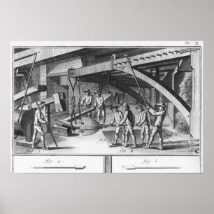 Póster Forging an anchor