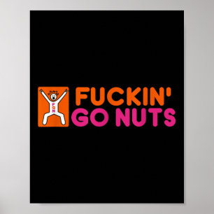 Póster Forin Go Nuts, Divertido, Silly, Wild, Divertido,