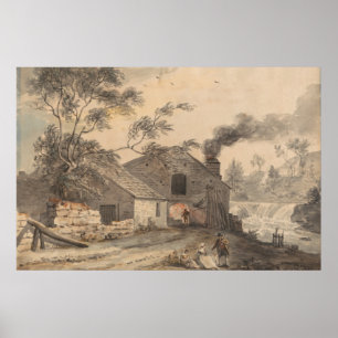 Póster Forja de hierro en el río Kent, Westmorland - Sand
