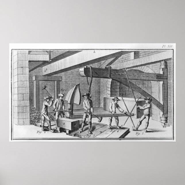 Póster Forjar un ancla, de 'Encyclopedia' de Denis (Frente)