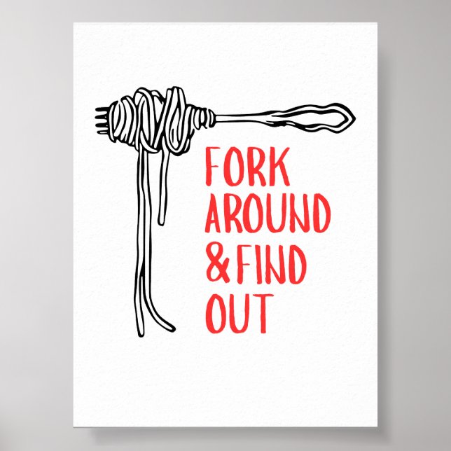 Póster Forka alrededor y descubre divertida pasta  (Frente)