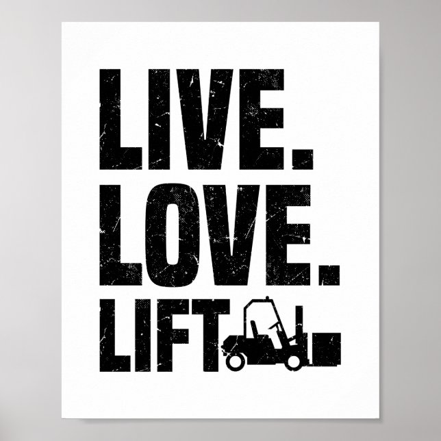 Póster Forklift Driver | Forklift Job Gifts (Frente)