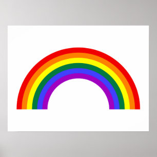 Póster Forma de arco iris