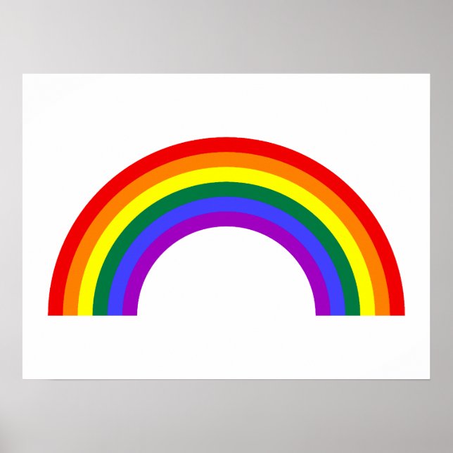 Póster Forma de arco iris (Frente)