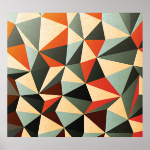 Póster Forma de diamante: diseño abstracto de vintage