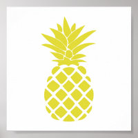 Forma de piña decorativa amarilla