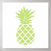 Forma de Piña Decorativa Verde Lima