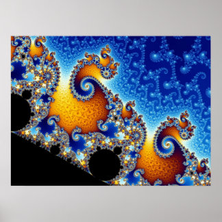 Póster Forma Fractal de Mandelbrot Set