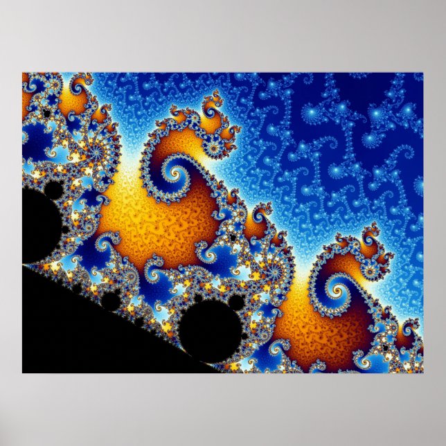 Póster Forma Fractal de Mandelbrot Set (Frente)