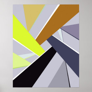 Póster Forma geométrica abstracta 8