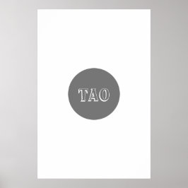 Póster Forma geométrica abstracta gris y blanca con estil