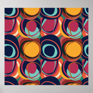 Póster Forma Natural Sin Maravilla: Bella Círculo Abstrac