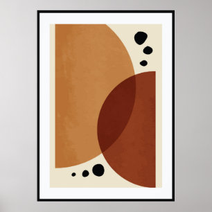 Póster Forma orgánica abstracta