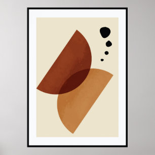 Póster Forma orgánica abstracta