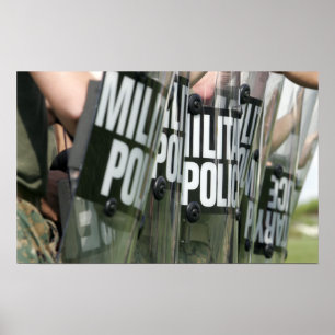 Póster Formación de control de disturbios