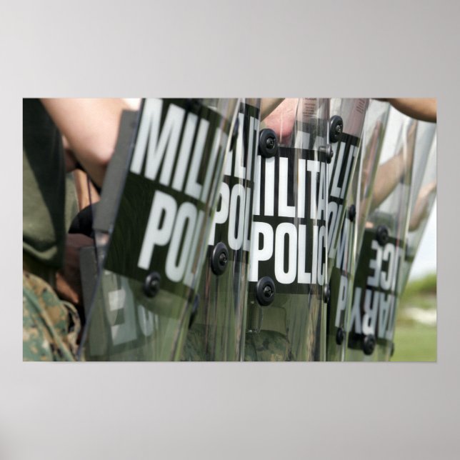 Póster Formación de control de disturbios (Frente)