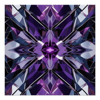 Póster Formación de cristal geométrico