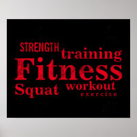 Formación de fitness Guay Red Bold Textos GYM Entr