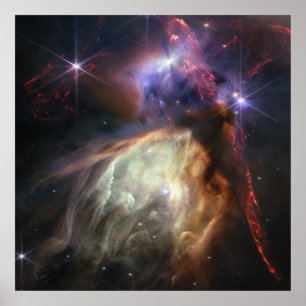 Póster Formación de nuevas estrellas   Rho Ophiuchi   JWS