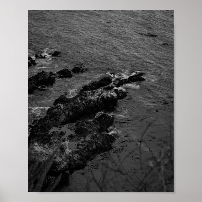 Póster Formación de roca costera - Fotografía paisajístic (Frente)