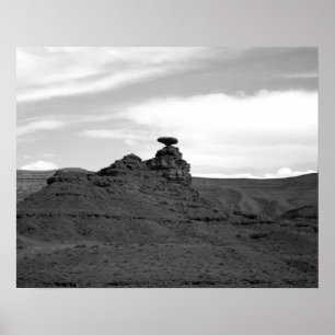 Póster Formación de rock Gorra mexicano blanco y negro 16