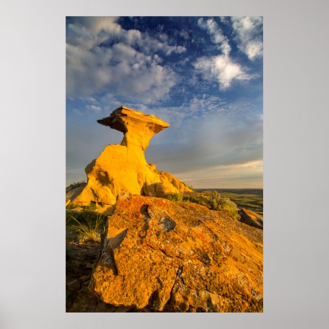 Póster Formación Esculpida En Tierras Áridas Cortas (Frente)