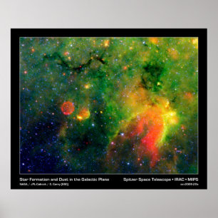 Póster Formación estelar y nebulosa IRDC G11.11-0.11 de