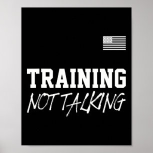 Póster Formación No Hablar Cita De Gimnasio Equipo De Con