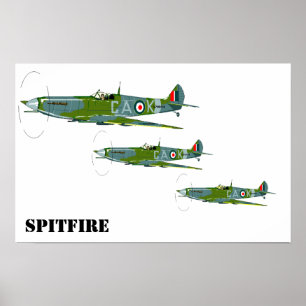 Póster Formación Spitfire